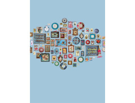 Painel de papel de parede Memories Azul