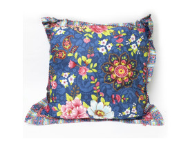 Almofada Quadrada Flowers Mix Azul - Pip Studio