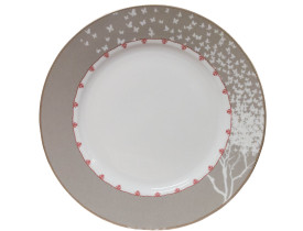 Prato de Jantar de Porcelana Khaki Dente de leão - Carioca De Cor