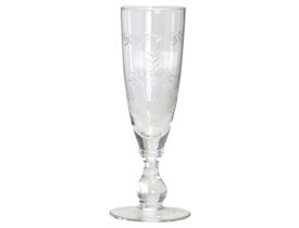Taça de Vidro Champagne Corte - Greengate