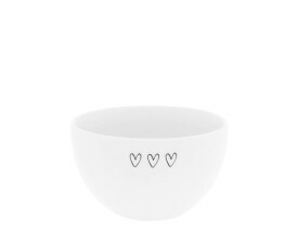 Bowl Branco 3 Corações - Bastion
