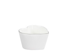 Bowl Coração com Borda Cinza pequeno - Bastion