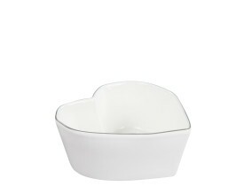 Bowl Coração com Borda Cinza Grande - Bastion
