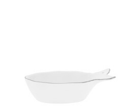 Bowl de Peixe Branco com Coração Cinza - Bastion