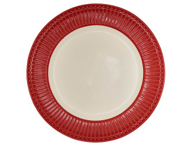Prato de Jantar Alice Vermelho