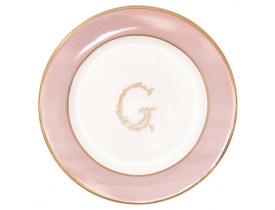 Prato Pão G Rosa Claro 15 cm - Greengate