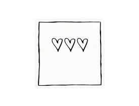 Pacote de Guardanapo 3 Corações - Bastion