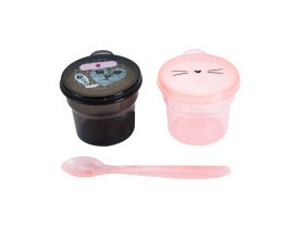 Set Potinhos Colher Gatinha - Uatt