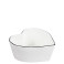 Bowl Coração com Borda Preta Grande - Bastion