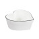 Bowl Coração com Borda Preta pequeno - Bastion