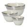 Conjunto 3 Bowls com Borda de Prata