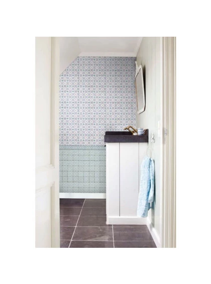 Painel de papel de parede Bright Tiles Azul - Pip Studio