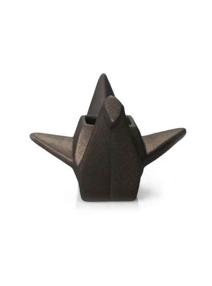 Cachepot Pássaro Origami Grande Bronze 