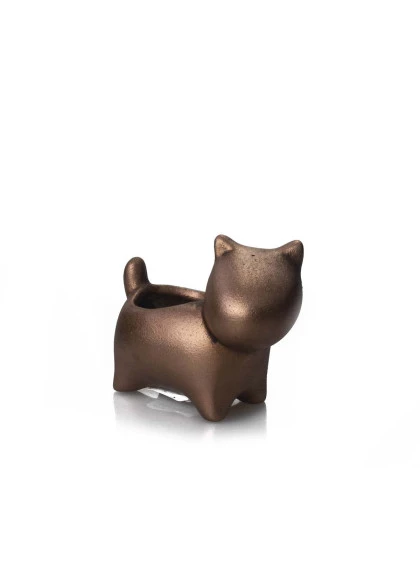 Cachepot Cãozinho Pequeno Cobre