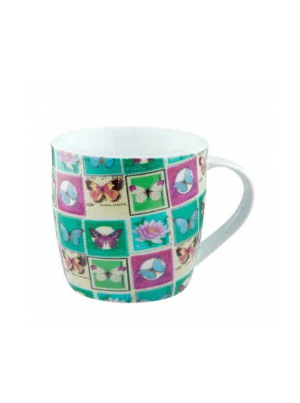 Kit Caneca c/ Lata Verde de Porcelana/ Aluminio 340 ml -  Accessorize