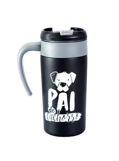 Caneca Térmica com Acessório Pai de Cachorro - Uatt