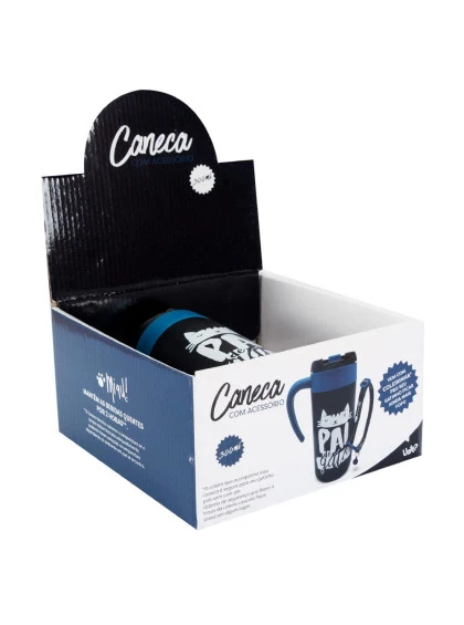 Caneca Térmica com Acessório Pai de Gato - Uatt