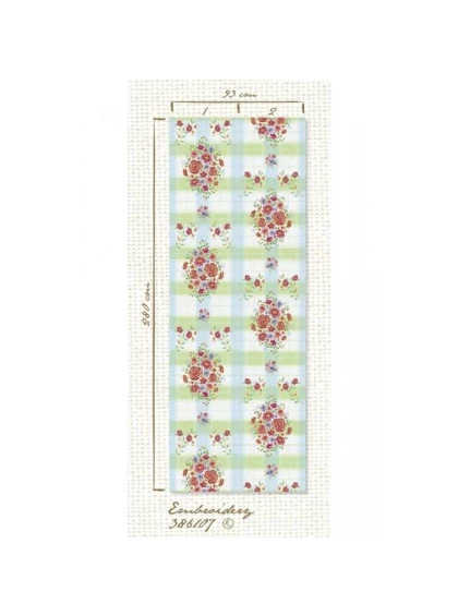 Painel de papel de parede Embroidery Verde