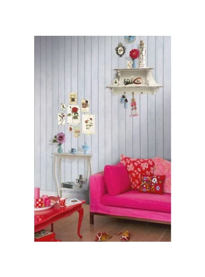 Painel de Parede Verde Claro com Listras Verde