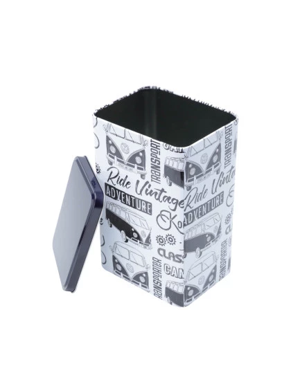 Lata Metal VW Kombi Freedim Branca/Preta - Urban