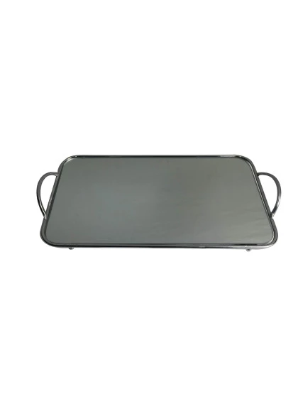 Bandeja Metal Square Mirror Prata - Urban