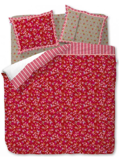 Capa de Edredom Chinese Blossom Vermelho King - Pip Studio