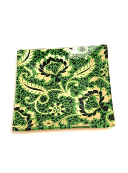 Bandeja de Vidro Pequena - Verde - Fringe Studio