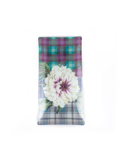 Bandeja de Vidro Flor Longa 