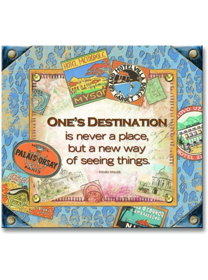 Placa Decorativa Destination