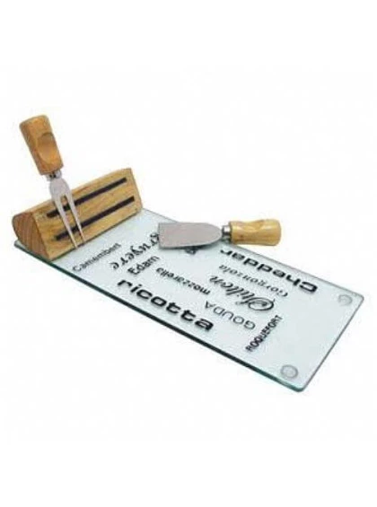 Conjunto 3 peças de Aço Inox p/ Queijo Nice