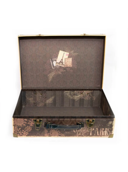 Caixa Maleta Paris In Blk Grande