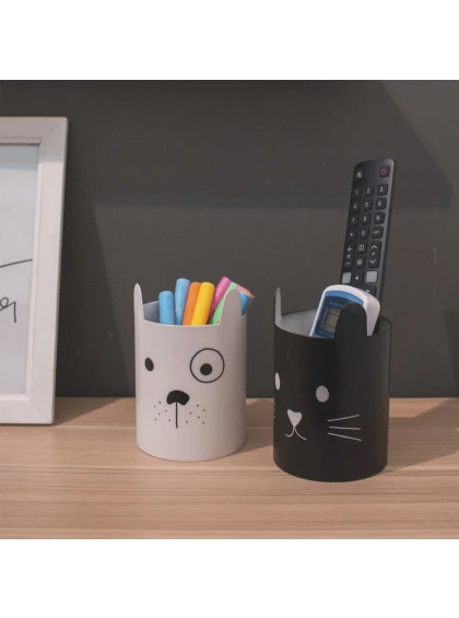 Porta-lápis Cachorro Branco