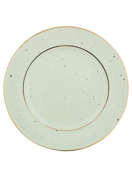 Prato Verde Claro com Fio de Ouro