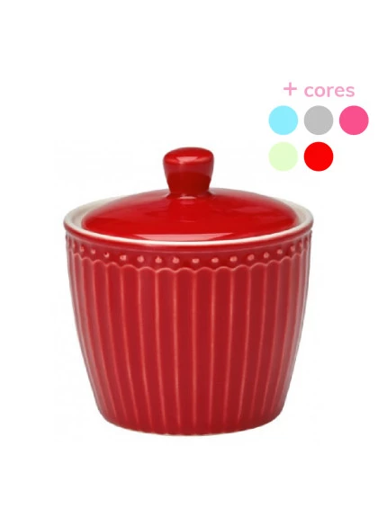 Açucareiro Alice Vermelho