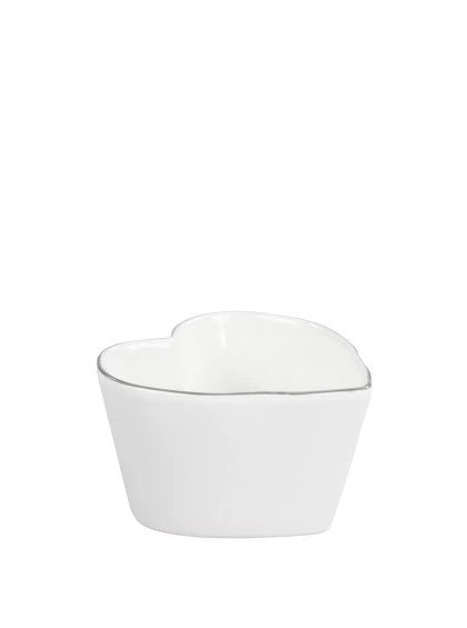 Bowl Coração com Borda Cinza pequeno - Bastion