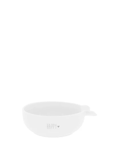 Conjunto 3 Bowls Brancos com Letras Cinzas - Bastion