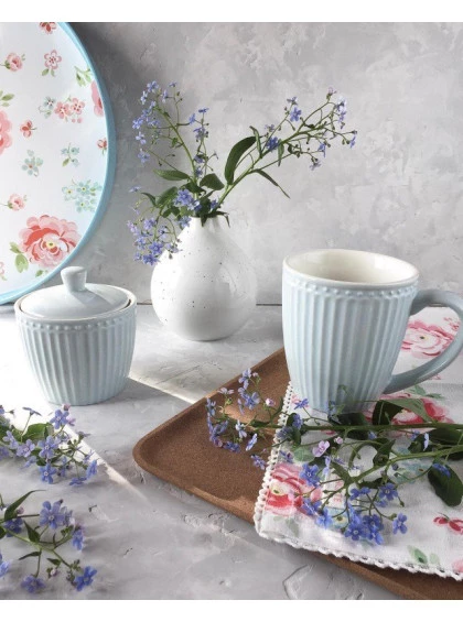 Açucareiro Alice Azul Claro 