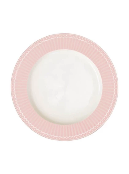 Prato de Jantar Alice Rosa Claro