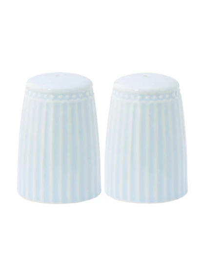 Saleiro e Paliteiro Alice Azul Claro