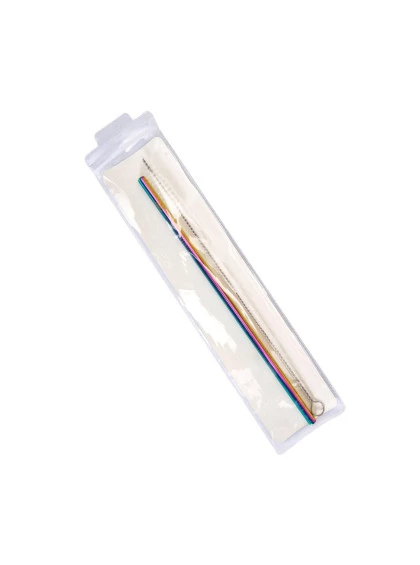 Kit Canudo Metal com Limpador Holografico - Uatt