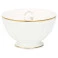 Bowl branca com detalhes em Ouro