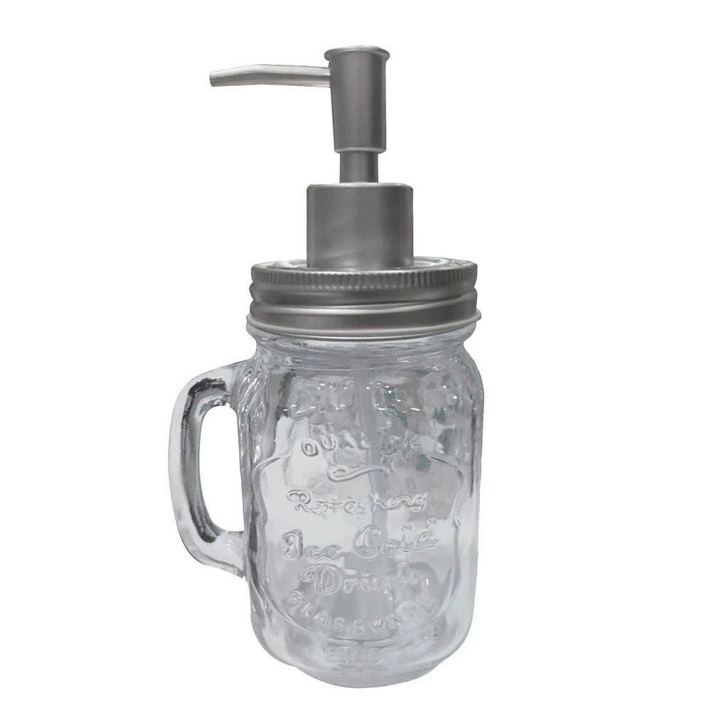 Porta Sabonete Liquido Vidro Mug W Hanger Prata - Urban