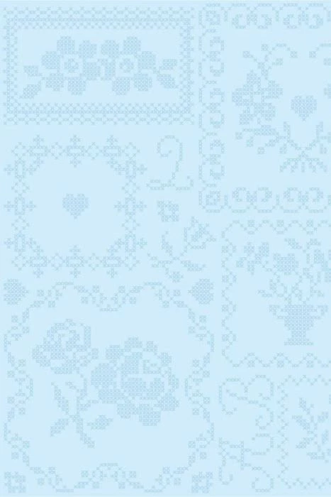 Rolo de Papel de Parede Azul Claro com Detalhes Azul - Pip Studio