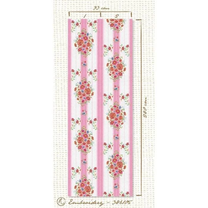 Painel de papel de parede Embroidery Rosa - Pip Studio