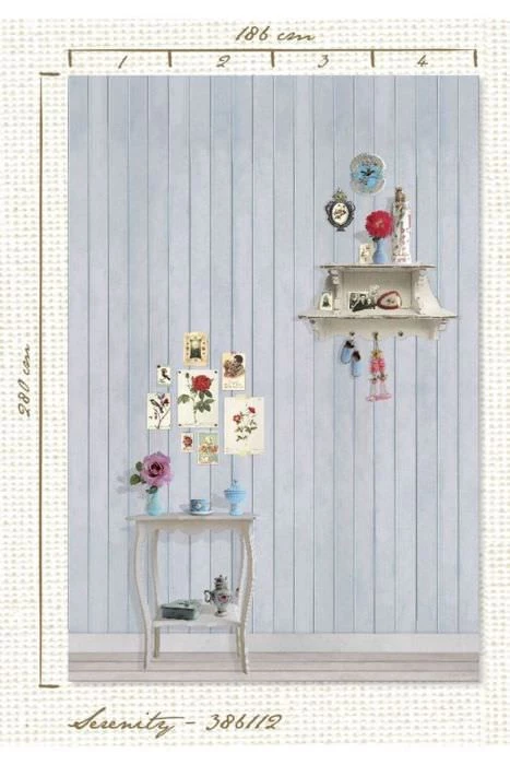 Painel de Parede Verde Claro com Listras Verde - Pip Studio