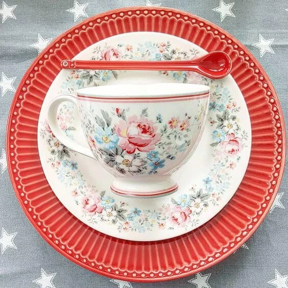Prato de Jantar Alice Vermelho - Greengate
