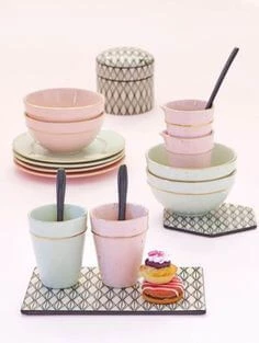 Bowl Verde Claro com Fio de Ouro - Greengate