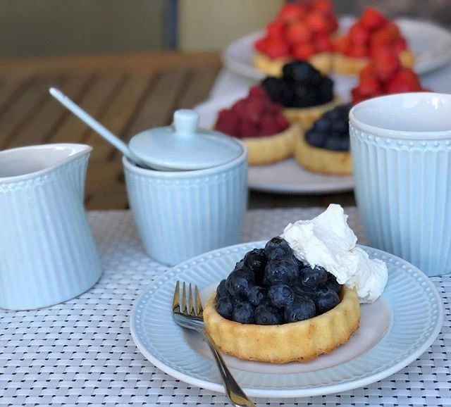 Prato de Sobremesa Alice Azul Claro 23 cm - Greengate