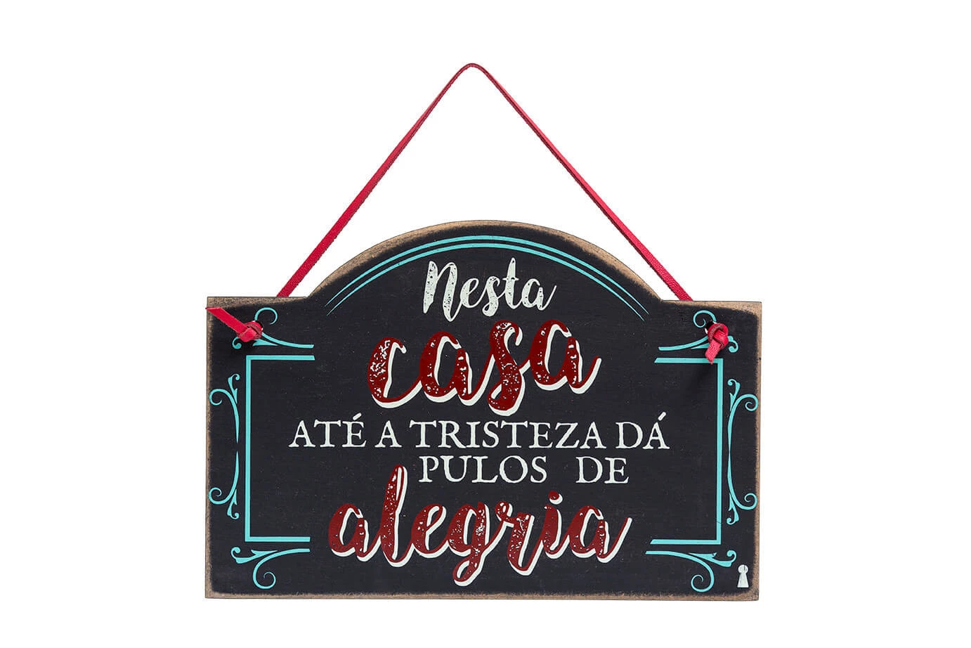 Placa para Pendurar Alegria - Amanhã Te Conto Um Segredo