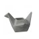 Cachepot Pássaro Origami Grande Fendi Claro 